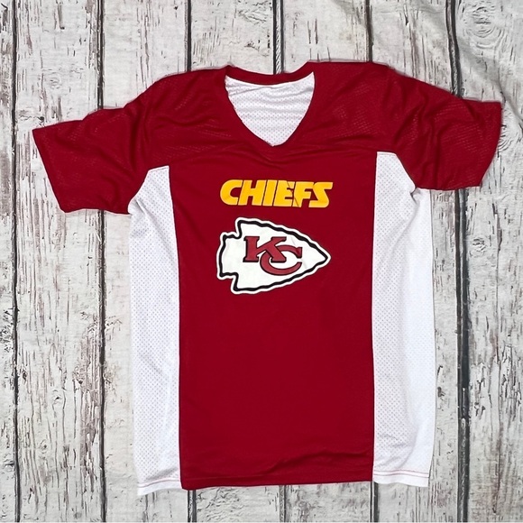 Kansas City Chiefs NFL Flag Football Reversible Men's KC Chiefs Jersey - Picture 1 of 6